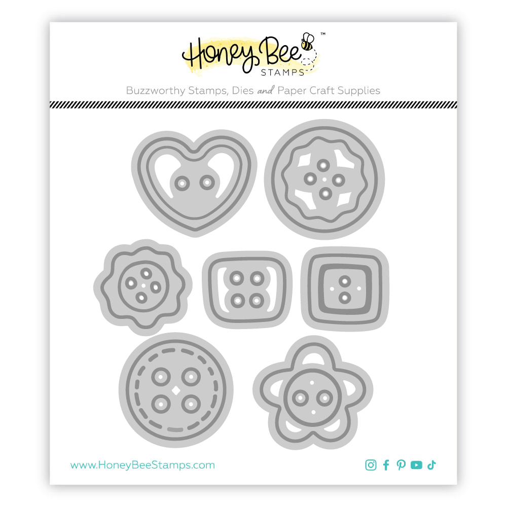 Honey Bee In Stitches Buttons Dies hbds-btnis Product Image
