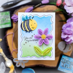 Honey Bee In Stitches Daisy Dies hbds-dsyis Kelly Taylor Card