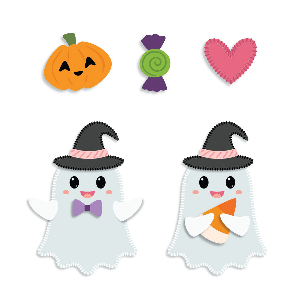 Honey Bee In Stitches Ghost Dies hbds-ghstis Pumpkin Candy Images