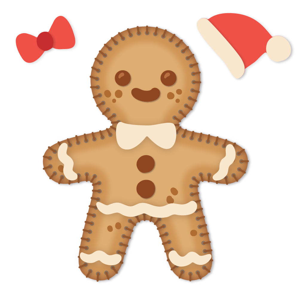 Honey Bee In Stitches Gingerbread Dies hbds-gingis Christmas