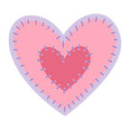 Honey Bee In Stitches Hearts Dies hbds-hrtis Detailed Image