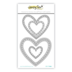 Honey Bee In Stitches Hearts Dies hbds-hrtis Product Image