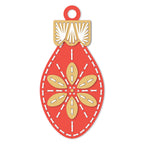 Honey Bee In Stitches Ornament Dies hbds-orntis