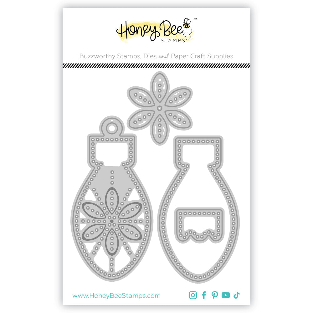 Honey Bee In Stitches Ornament Dies hbds-orntis Product Image
