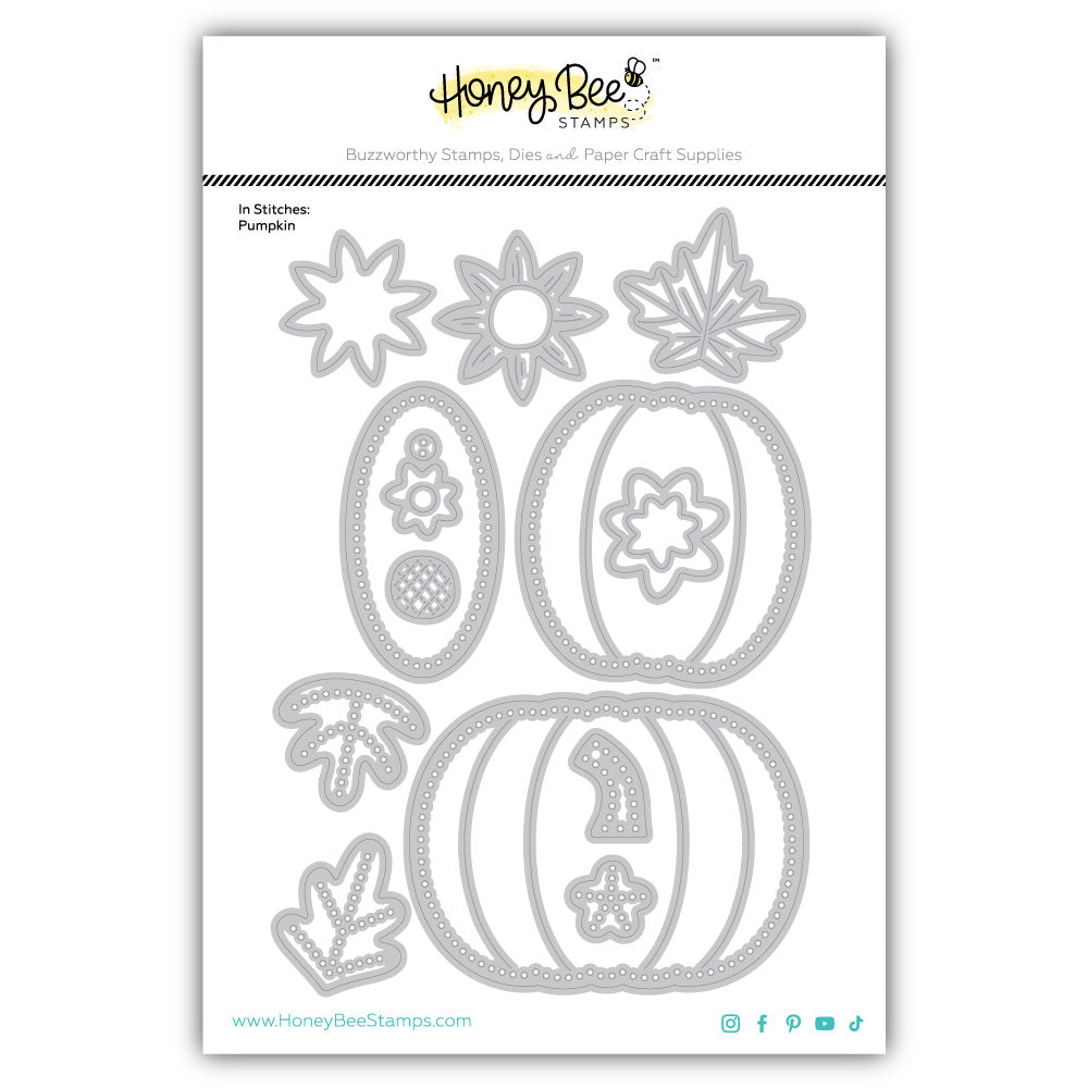 Honey Bee In Stitches Pumpkin Dies hbds-pmpkis