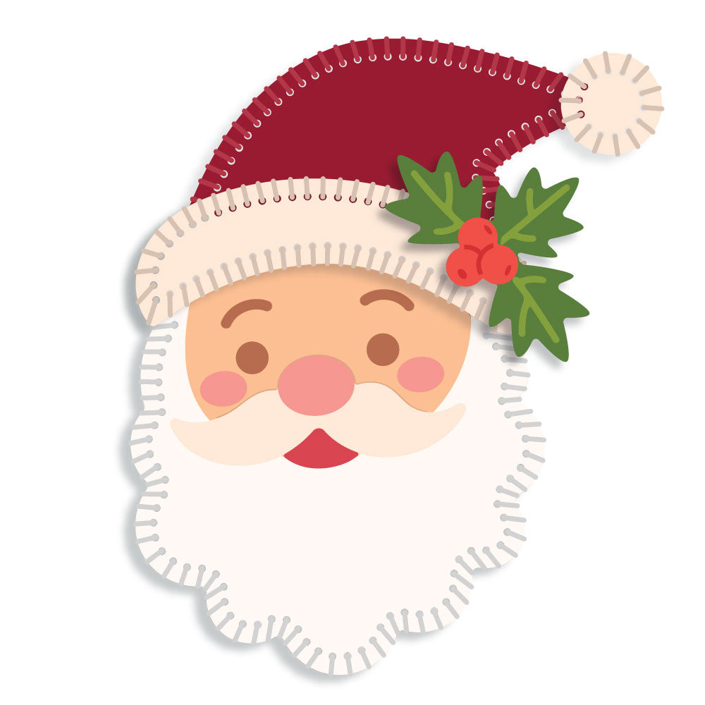 Honey Bee In Stitches Santa Dies hbds-santais