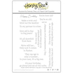 Honey Bee Inside Snarky Birthday Sentiments Clear Stamp Set hbst-332