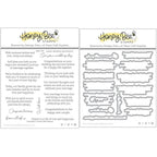 Honey Bee Inside Wedding Sentiments Clear Stamps And Dies Bundle
