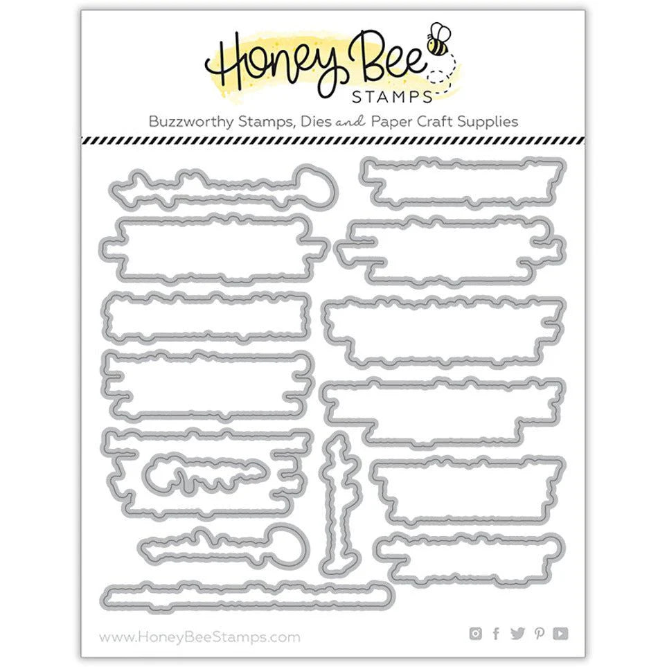 Honey Bee Inside Wedding Sentiments Clear Stamps And Dies Bundle Dies Set Alone
