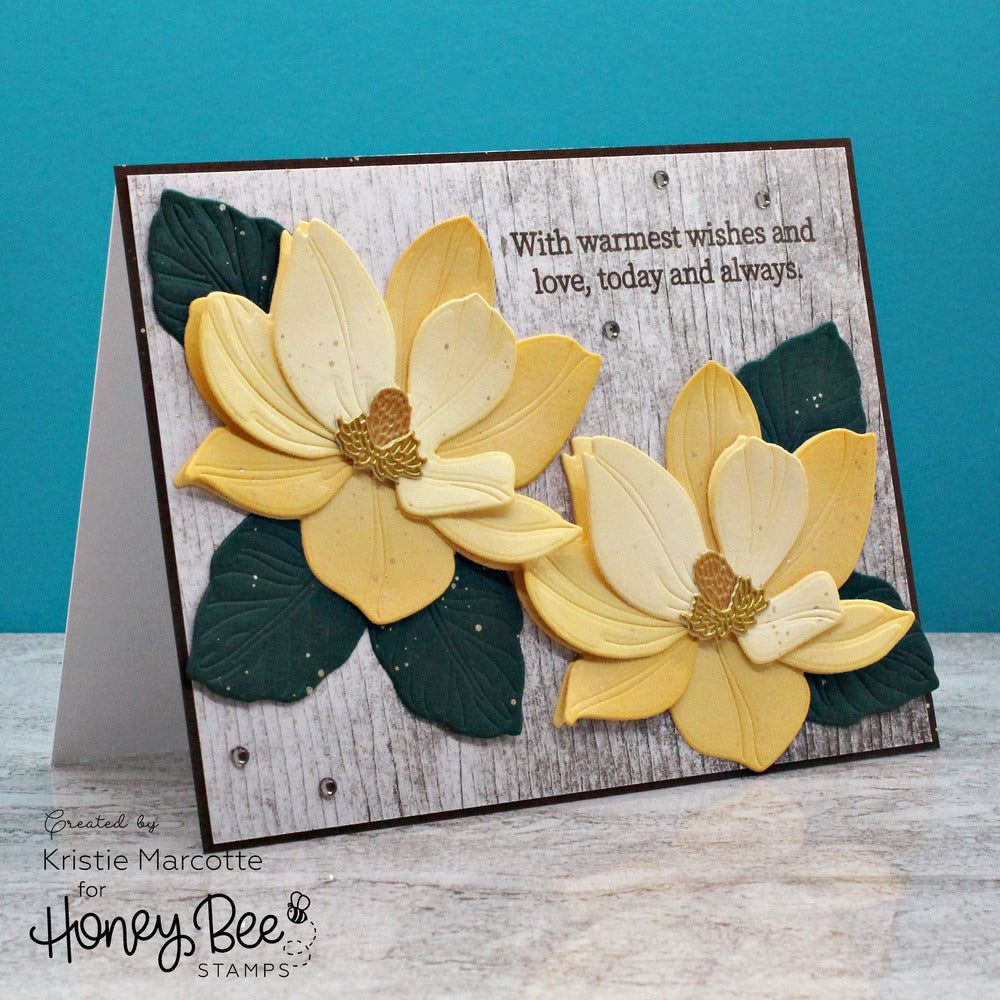 Honey Bee Inside Wedding Sentiments Clear Stamps And Dies Bundle Kristie Marcotte With Warmest Wishes and love Card