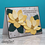 Honey Bee Inside Wedding Sentiments Clear Stamps And Dies Bundle Kristie Marcotte With Warmest Wishes and love Card