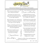 Honey Bee Inside Wedding Sentiments Clear Stamps And Dies Bundle hbst-437 clear stamps set alone