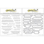 Honey Bee Inside Welcome Baby Sentiments Clear Stamps And Dies Bundle