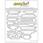 Honey Bee Inside Welcome Baby Sentiments Clear Stamps And Dies Bundle hbds-441 Wafer-thin Dies Alone in Package