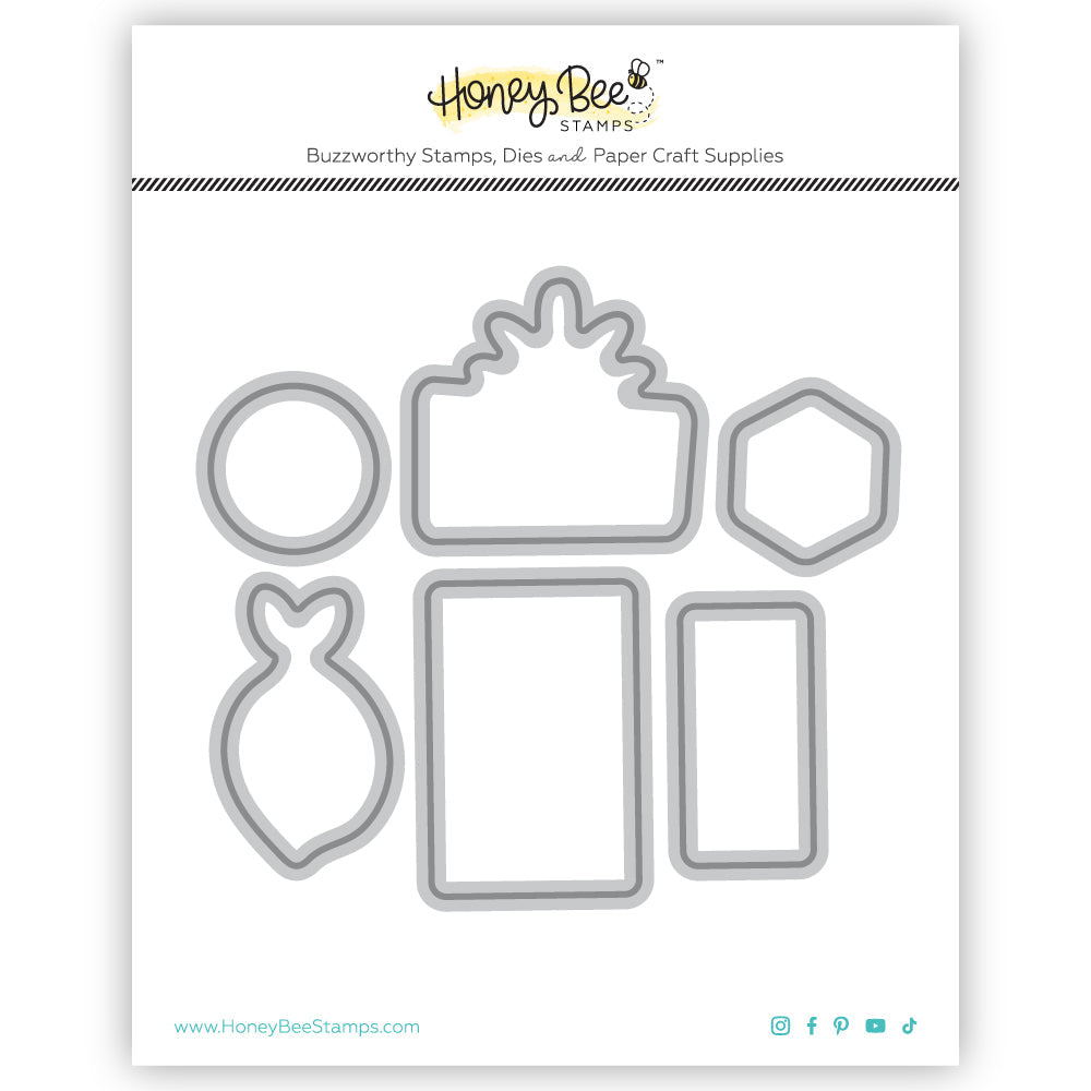 Honey Bee Jackpot Dies And Stencils Bundle Mock Ups Wafer thin