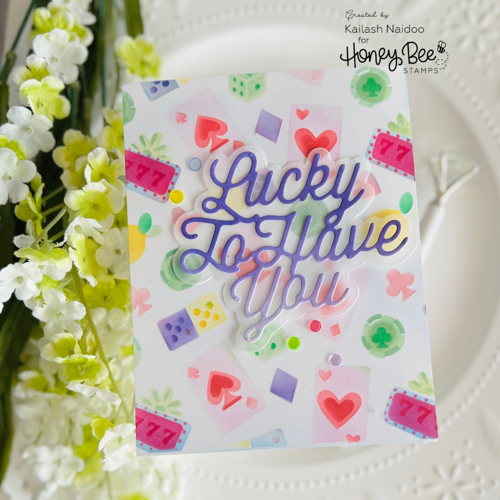 Honey Bee Jackpot Dies hbds-jckpot Jackpot Luck Card