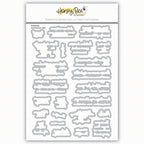 Honey Bee Keepsake Sentiments Fall Clear Stamps And Dies Bundle Packaging View