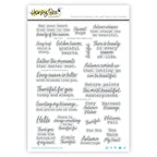 Honey Bee Keepsake Sentiments Fall Clear Stamps hbst-700