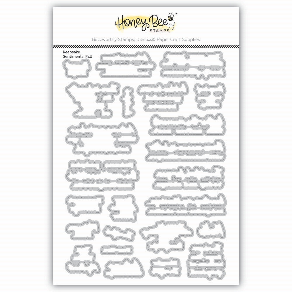 Honey Bee Keepsake Sentiments Fall Dies hbds-700