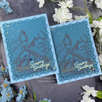 Honey Bee LET NATURE SING Dies hbds-466 Holiday Greetings Card | color-code:ALT02