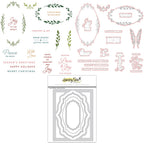 Honey Bee Laurel Wishes Clear Stamps And Dies Bundle