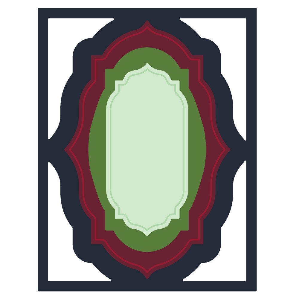 Honey Bee Laurel Wishes Clear Stamps And Dies Bundle Frames Sample in Color