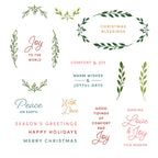 Honey Bee Laurel Wishes Clear Stamps And Dies Bundle HBST-708 Color Mock Up
