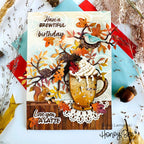 Honey Bee Life's Sweet Moments Clear Stamps hbst-664 Have A Beautiful Birthday Card