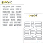 Honey Bee Little Labels Clear Stamps And Dies Bundle