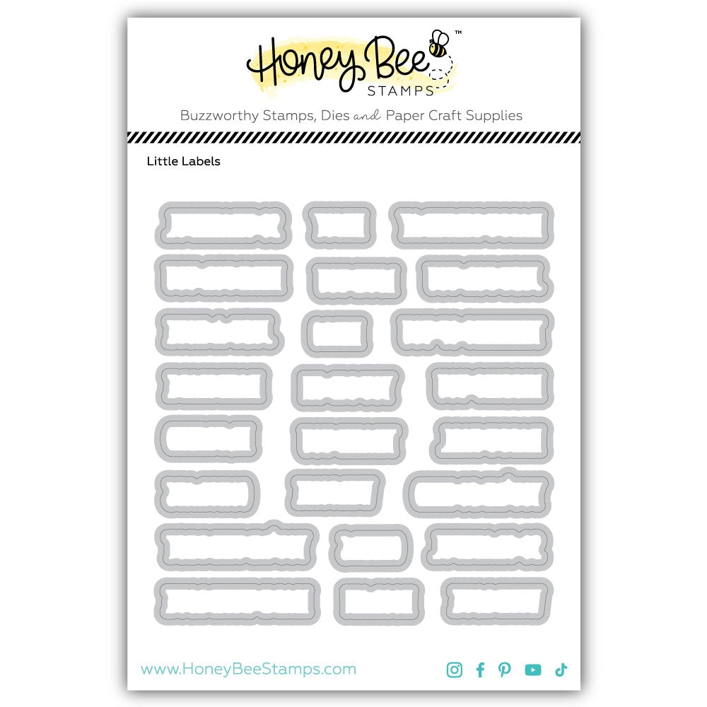 Honey Bee Little Labels Clear Stamps And Dies Bundle Packaging Image