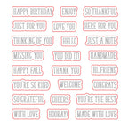 Honey Bee Little Labels Clear Stamps And Dies Bundle Sample Sentiments Image