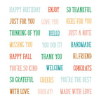 Honey Bee Little Labels Clear Stamps hbst-701 Autumn Sentiments