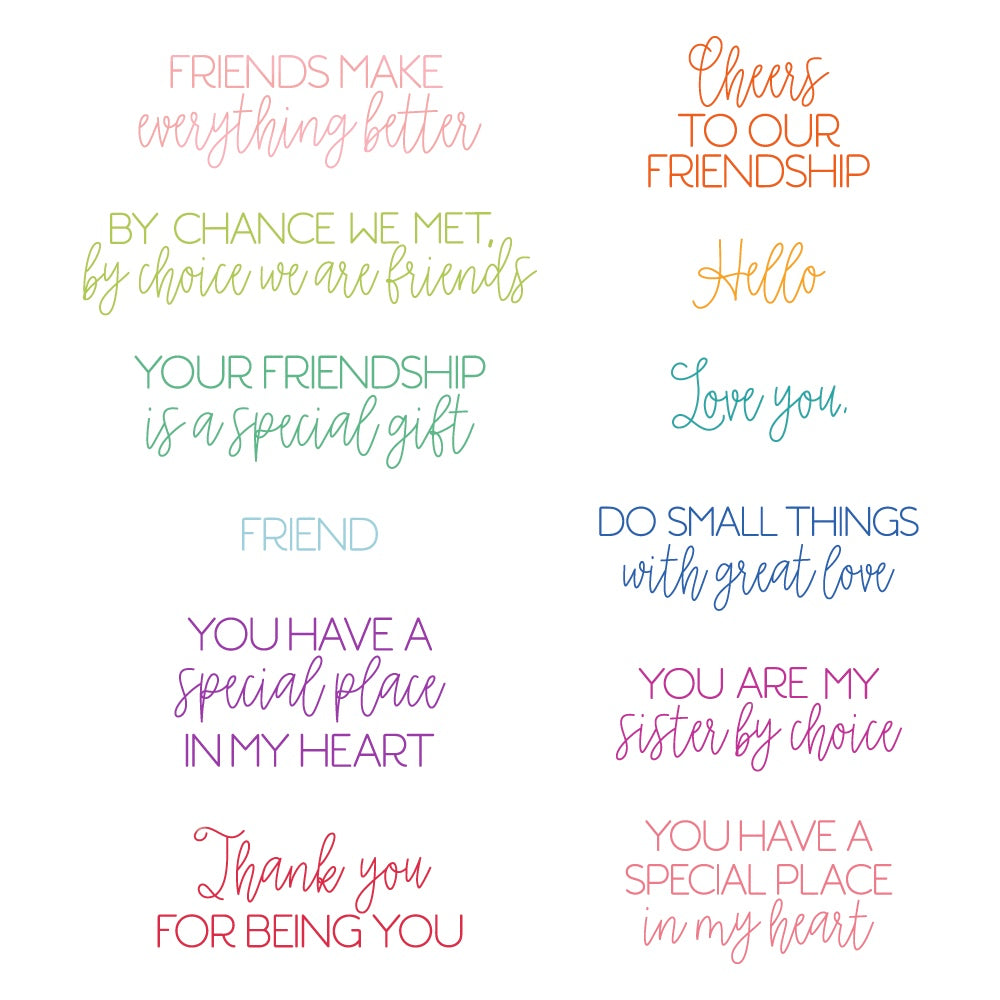 Honey Bee Love You Friend Clear Stamps hbst-628