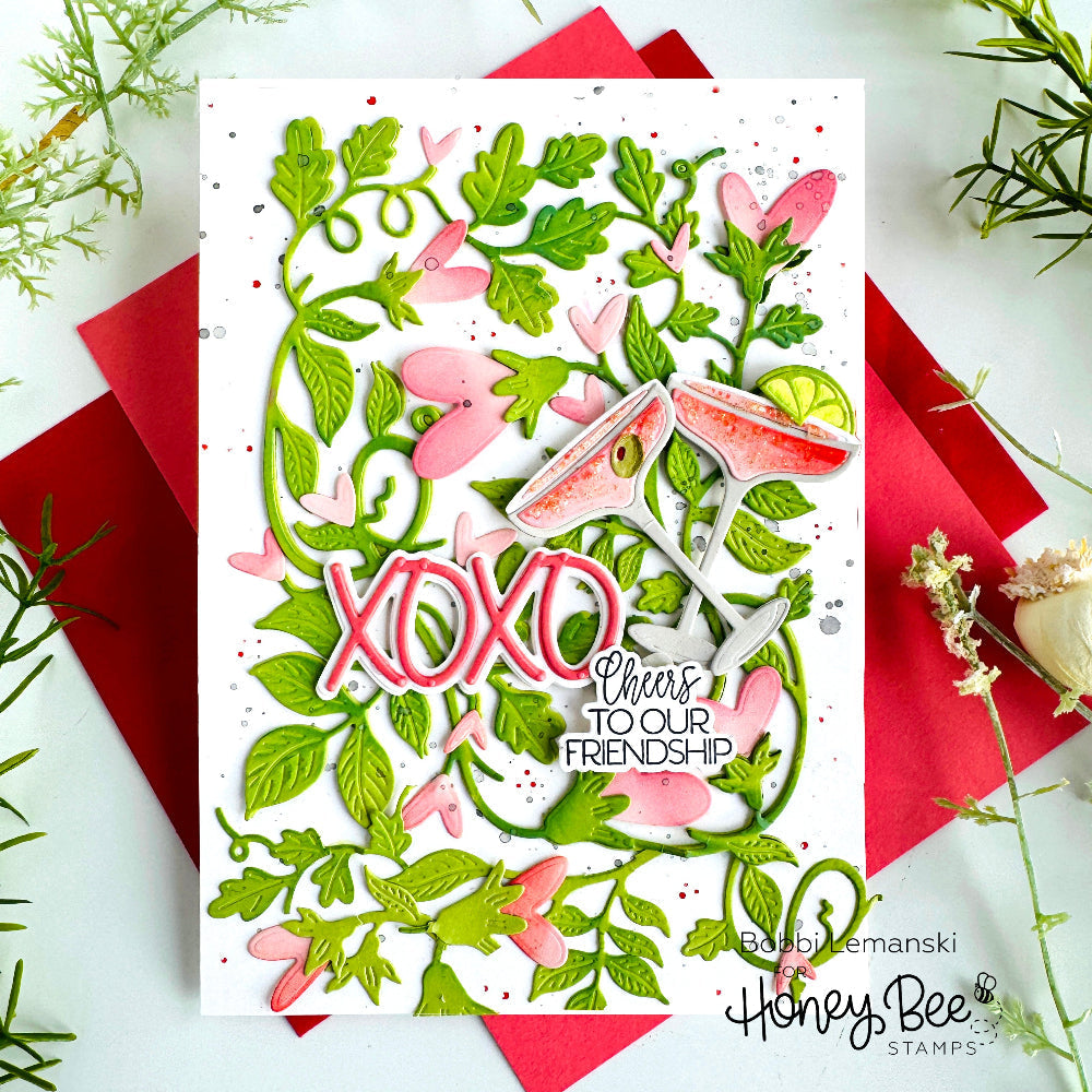 Honey Bee Love You Friend Clear Stamps hbst-628 Cheers To Our Friendship Card