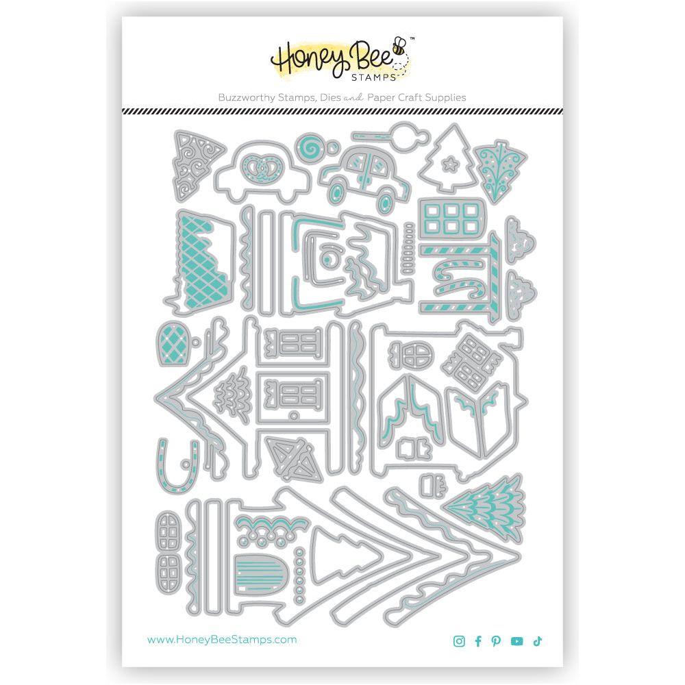 Honey Bee Lovely Layers Alice's Gingerbread Lane Dies hbds-llagl Detailed View