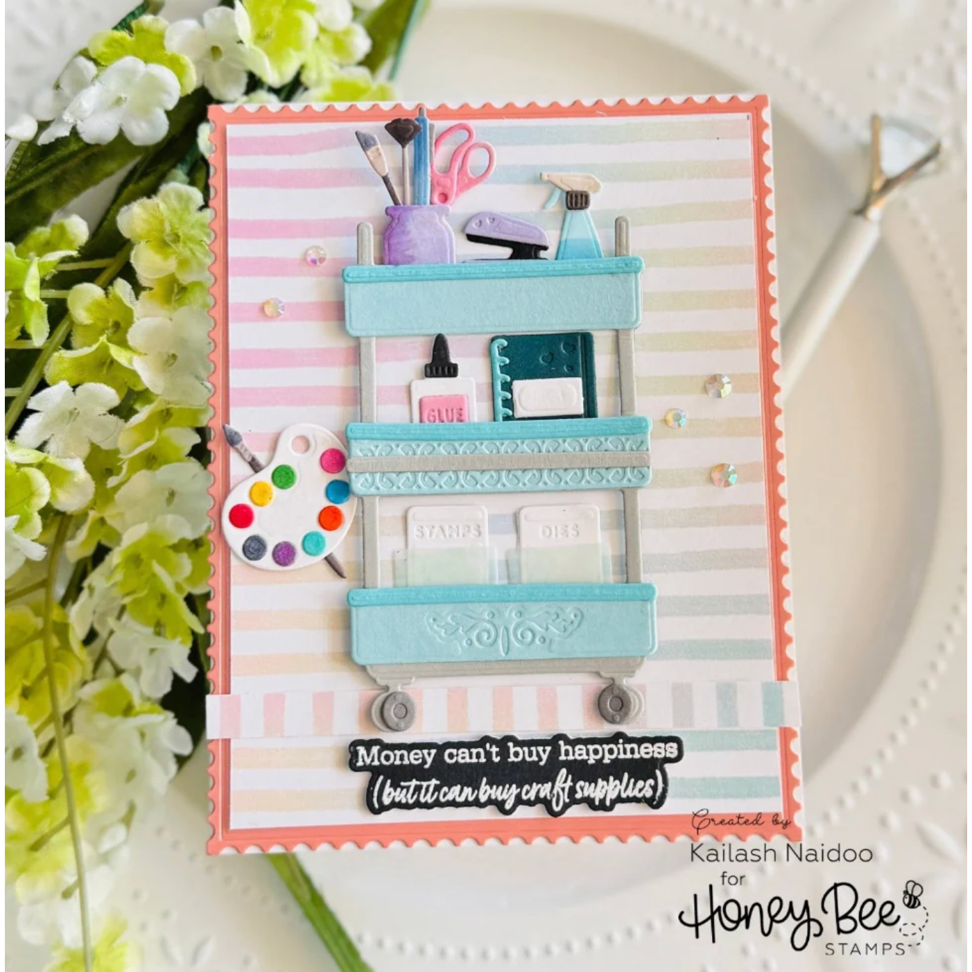 Honey Bee Lovely Layers Arts And Crafts Supplies Dies hbds-llacsup Craft Supplies Card