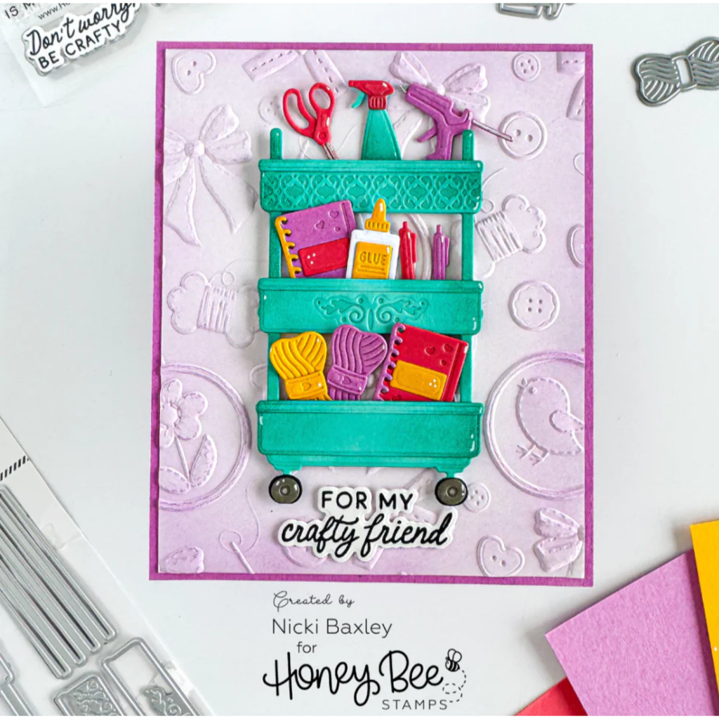 Honey Bee Lovely Layers Arts And Crafts Supplies Dies hbds-llacsup For My Crafty Friend Card