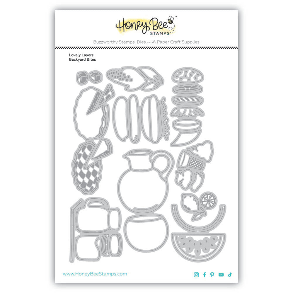 Honey Bee Lovely Layers Backyard Bites Dies hbds-llbydbt Product Image