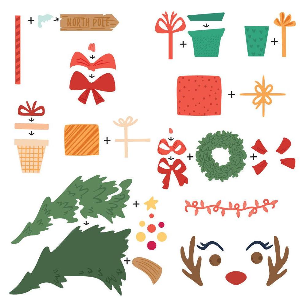 Honey Bee Lovely Layers Beach Bound Holiday Add-On Dies hbds-llbbhld Detailed View