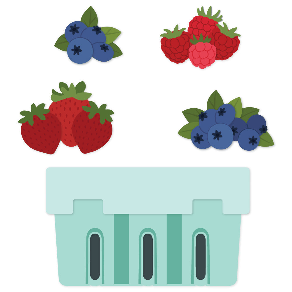 Honey Bee Lovely Layers Berry Basket Dies hbds-llbbskt