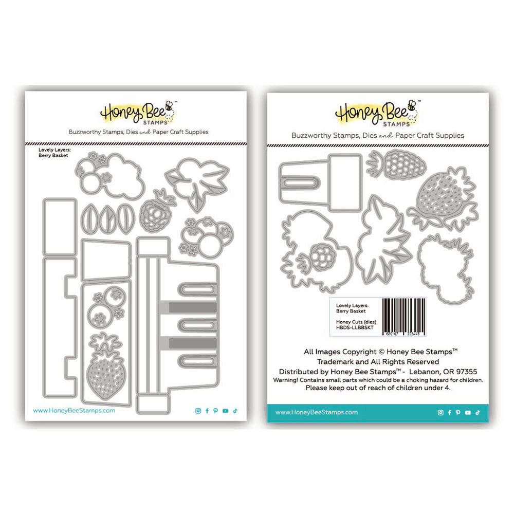 Honey Bee Lovely Layers Berry Basket Dies hbds-llbbskt Product Images