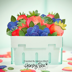 Honey Bee Lovely Layers Berry Basket Dies hbds-llbbskt Summertime Fruit