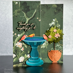 Honey Bee Lovely Layers Bird Bath Dies hbds-llbbath Avian Card
