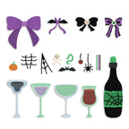 Honey Bee Lovely Layers Bootini Cocktails Dies hbds-llbootc Halloween Bows and Drinks