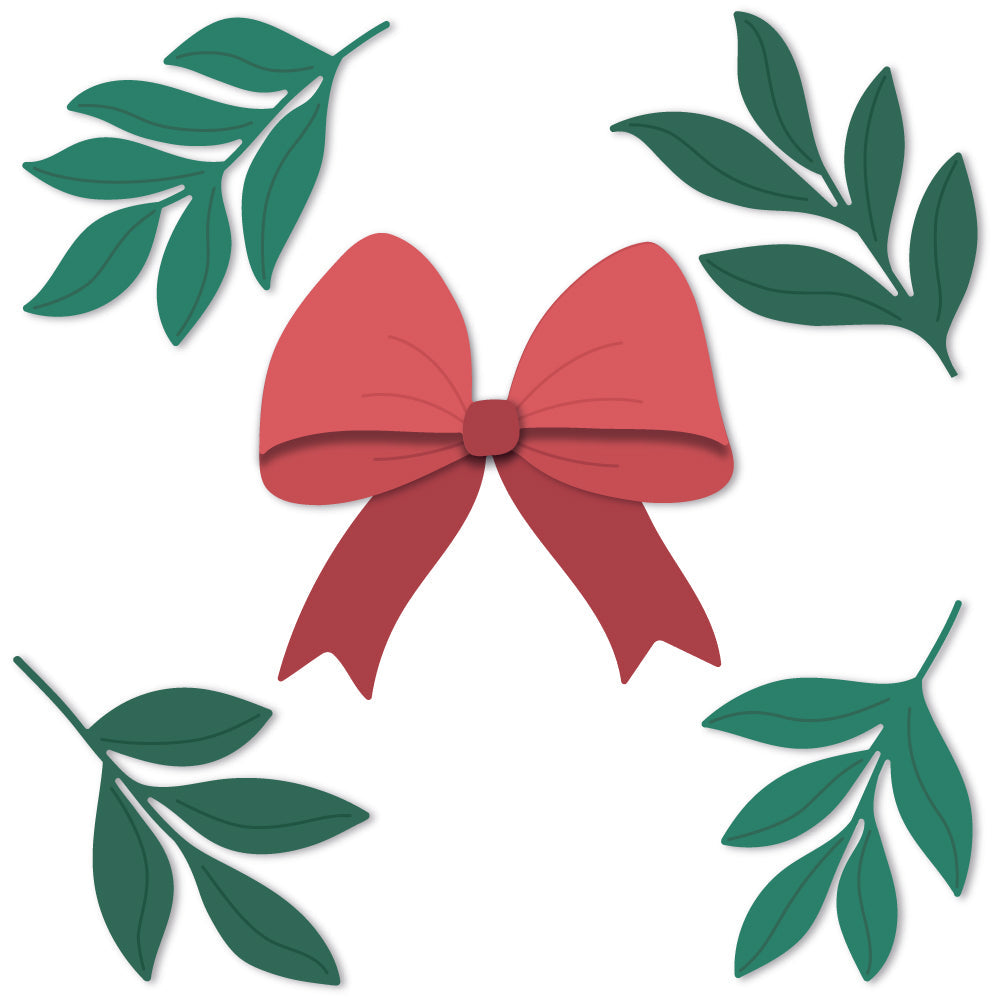 Honey Bee Lovely Layers Bow And Bough Dies hbds-llbobo Detailed Image