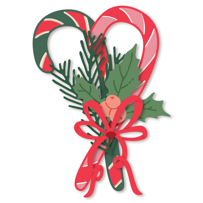 Honey Bee Lovely Layers Candy Cane Dies hbds-llcand