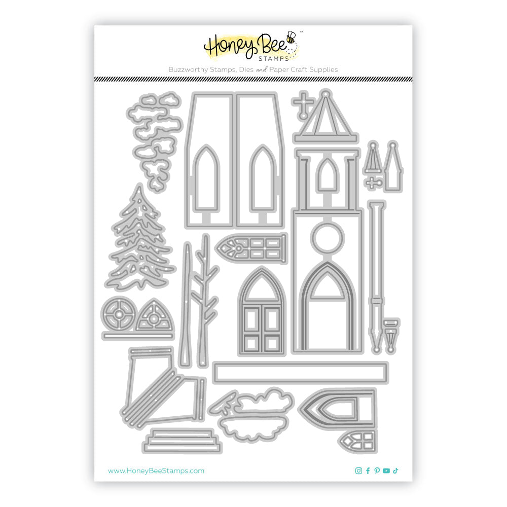 Honey Bee Lovely Layers Cathedral Dies hbds-llcatdl Product Image Card