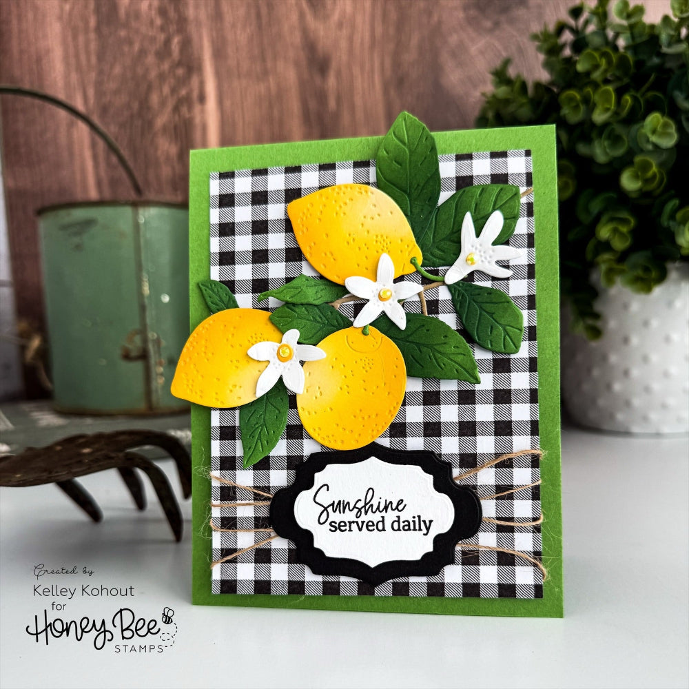 Honey Bee Lovely Layers Citrus Dies hbds-llctrs Sunshine Served Daily
