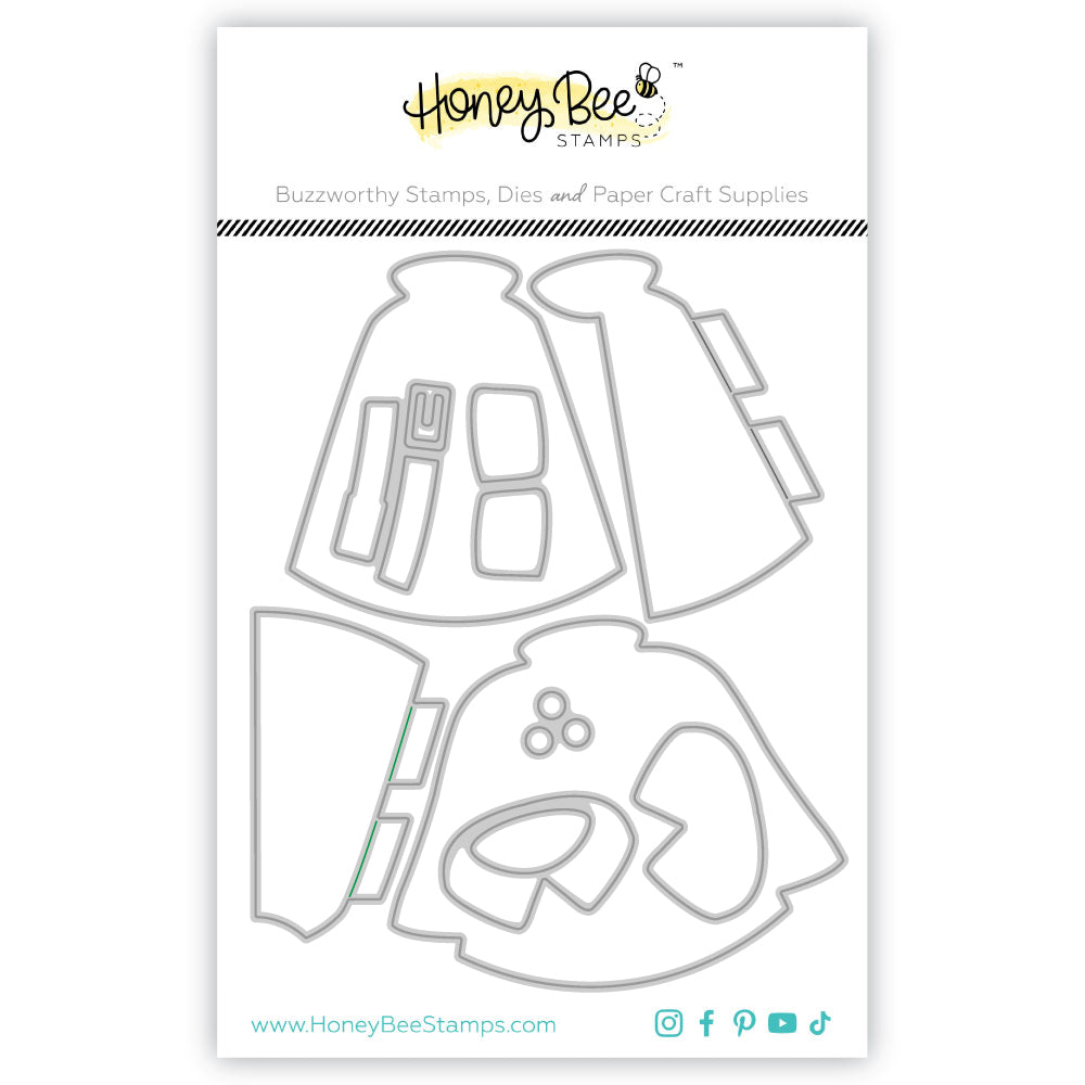 Honey Bee Lovely Layers Coat And Add On Dies Bundle LL-Holiday-Coat-Card-Base-Packaged
