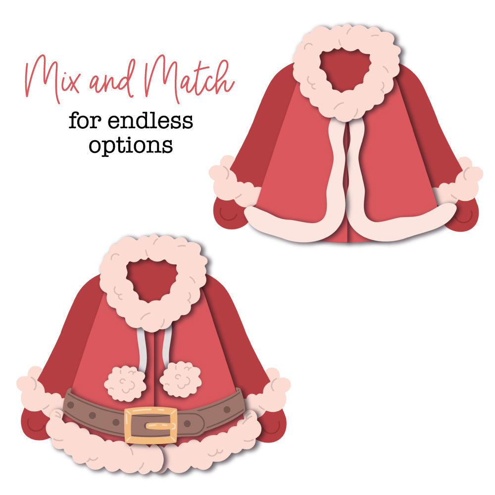 Honey Bee Lovely Layers Coat Holiday Add On Dies hbds-llholct